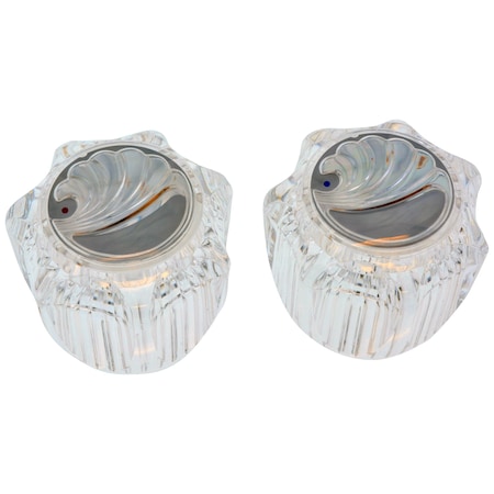 Jones Stephens Acrylic Knob Replacement Handles fits Delta/Delex and Peerless, Pair C25445